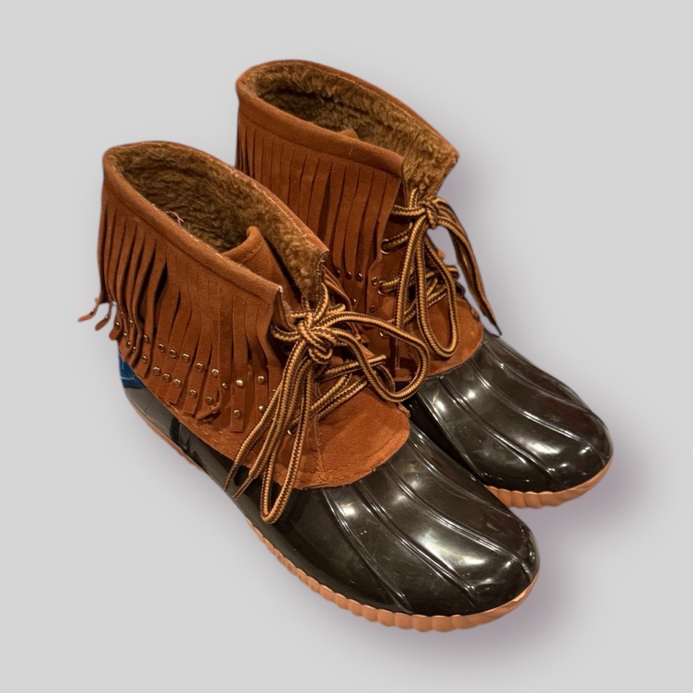 Waterproof Fringe Boots